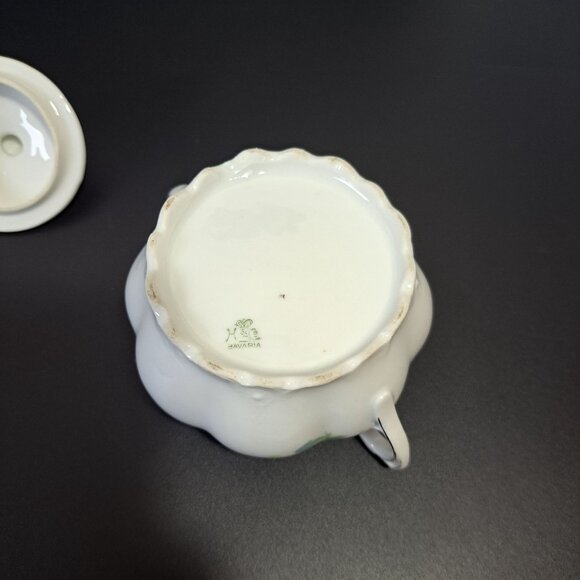 Heinrich Lidded Sugar Bowl H&C Bavaria Germany Floral Design - Picture 13 of 15